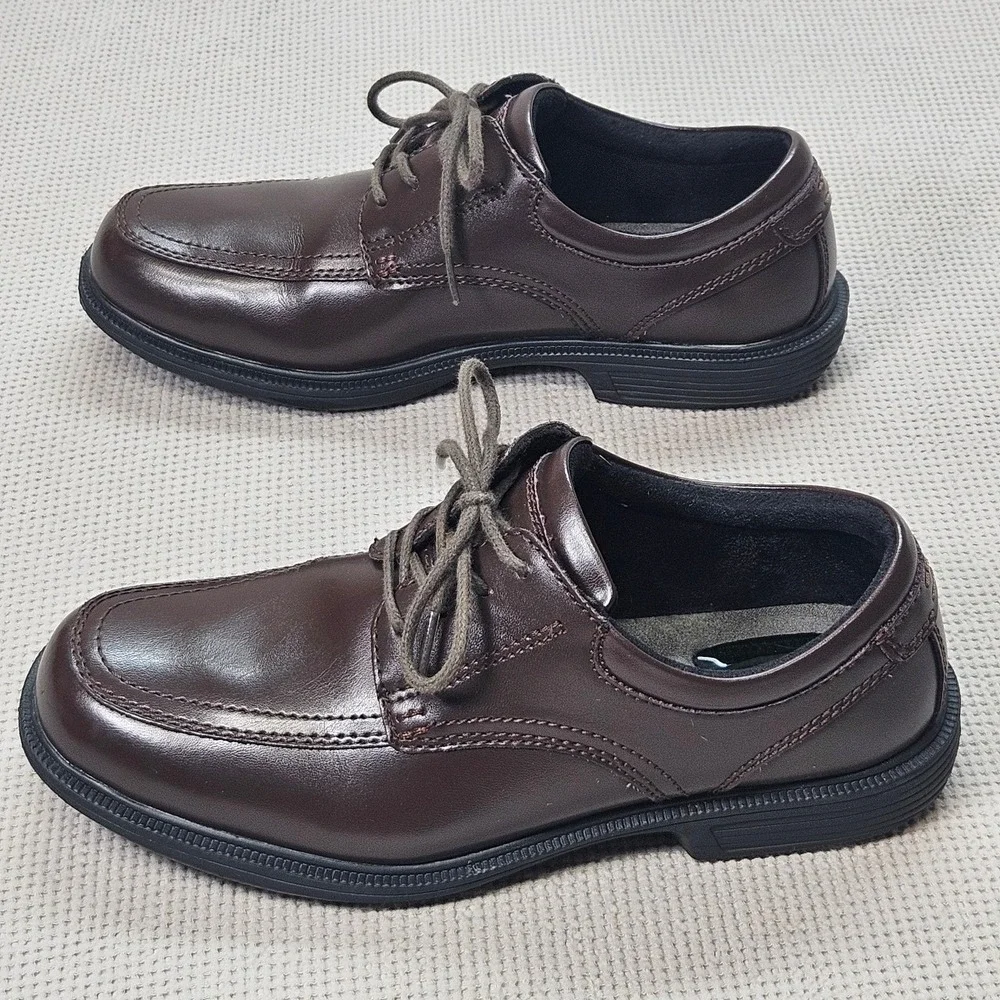 Nunn Bush Kore Mens Brown Leather Bicycle Toe Oxford‎ Shoes 84355-200 Size 8.5 M